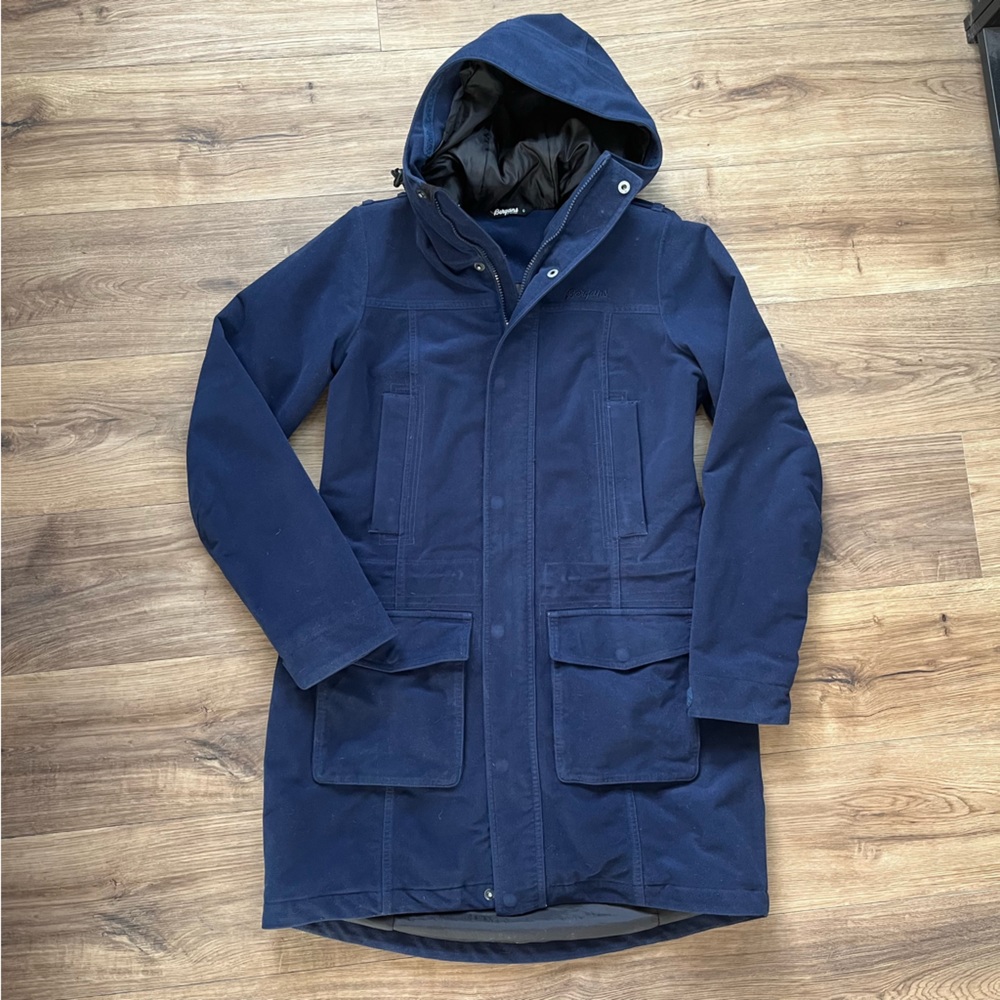 Bergans Of Norway Hamar Insulated Women’s Jacket Mid Length‎ Pockets Navy Small*